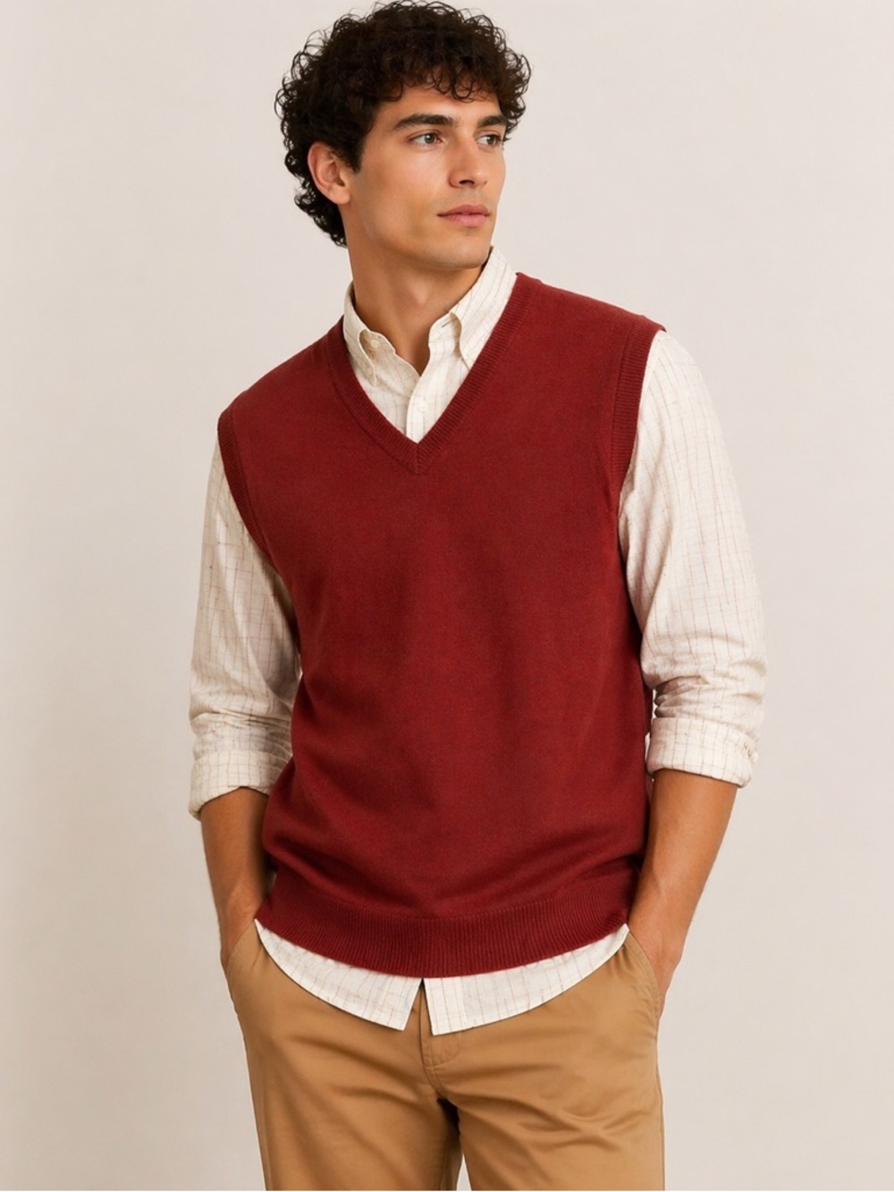 L.L. Bean 100% Wool Sweater Vest | V-Neck Classic | Cozy Fall Layer